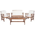 thumbnail image 4 of SAFAVIEH 4-Pieces Patio Outdoor Furniture Set, Beige, 4 of 15