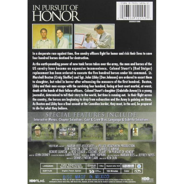 In Pursuit of Honor [DVD] - Walmart.com