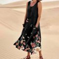 thumbnail image 2 of Vestido Elegante Silueta Favorecedora Diseño De Moda Cuello Redondo Bolsillos A Media Pierna FLhrweasw Nuevo, 2 of 8