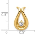 thumbnail image 3 of 14K Yellow Gold VS Diamond Chain Slide Pendant, 3 of 7