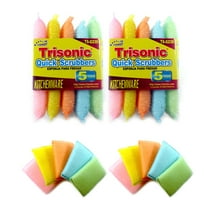 10 Quick Scrubbers Multipurpose Sponge Kitchen Cleaning Scratch Free Durable Pad