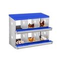 thumbnail image 1 of Yeshouse Nido para gallinas de 6, 8 y 10 agujeros, de acero galvanizado inoxidable, para gallinas, fácil de recoger y limpiar, 1 of 7
