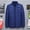 Navy, variant on Babysbule Jackets for Men Winter Men Solid Casual Stand-up Collar Zipper Cotton-padded Lightweight Jacket