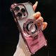 thumbnail image 2 of Luxury Plating Magsafe Magnetic Flash Holder Stand Phone Case For iPhone 11 12 13 14 15 Pro Max Bumper Protector On 15Plus Cover, 2 of 5