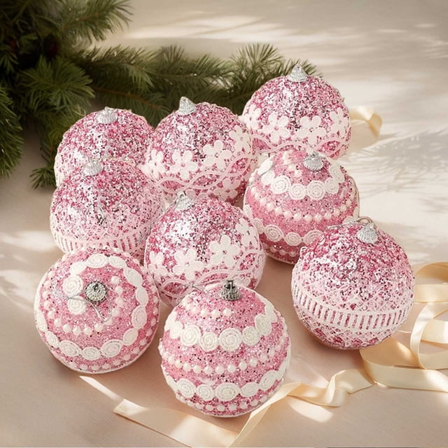 TopLLC Christmas Decorations 9-pack String Christmas Decoration Set 3 Styles Used For Christmas Tree Decoration Wedding Shop Window Indoor Ideal For Christmas Wedding Christmas Ornaments for Party
