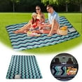 thumbnail image 2 of KNFATEQVEDG Couverture de Pique-Nique Couverture de Camping Couverture de Pique-Nique avec Poignée Isolée Pliable Couverture de Plage Adaptée pour Camping Plage, 2 of 6