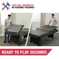 thumbnail image 6 of 7-ft Table Tennis Conversion Top, 9mm Playfield, Net Included, Gray, and 4 Piece Top Folds for Storage by MD Sports, 6 of 10