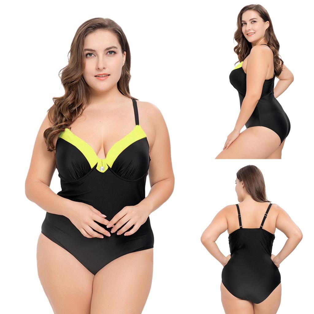 walmart plus size swimsuits in store