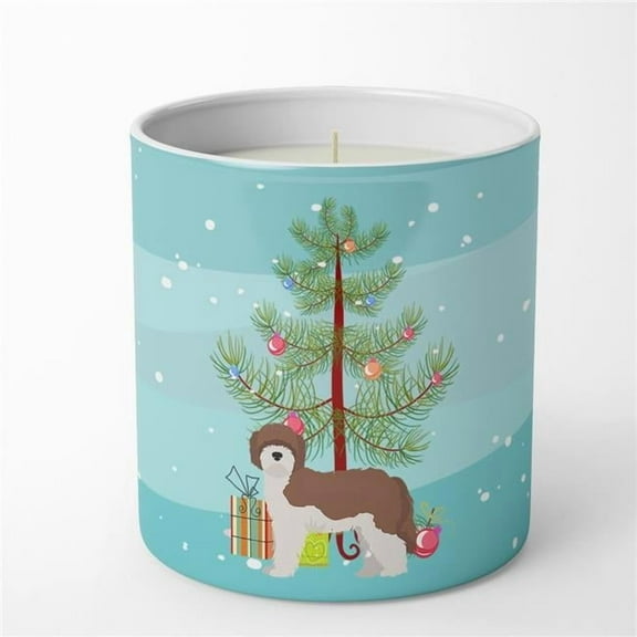 Carolines Treasures CK3867CDL 3.75 x 3.25 in. Unisex Sheepadoodle Christmas Tree 10 oz Decorative Soy Candle