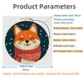 thumbnail image 2 of Merry Christmas Shiba Inu Dog DIY Stamped Cross Stitch Kits Easy for Beginners with Hoop 11CT Counted Embroidery Needlepoint Crafts Arts for Handmade Enthusiasts and Home Decor 30x30cm(12), 2 of 8