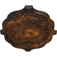 thumbnail image 3 of 36"W x 26"H x 1 1/2"P Pesaro Ceiling Medallion, Hand-Painted Rust, 3 of 4