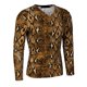 thumbnail image 1 of Camiseta de pullover ajustada con estampado de leopardo para hombres INSPIRE CHIC marrón pequeña, 1 of 7