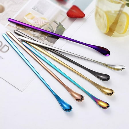 

Angmile Stainless Steel Bartender Mixing Spoon Cocktail Stirrers Bar Spoon Stirring Spoon with Long Handle Ice Cream Spoon Coffee Spoons