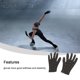 thumbnail image 5 of Minnieouse Guantes de muñeca de patinaje artístico brillante, mitones con diamantes de imitación transparentes, guantes de cristal cálidos, rendimiento Type9 NO9 Minnieouse AP011707-01, 5 of 6
