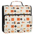 thumbnail image 5 of FORMRS Zipper Binder with Shoulder Strap 2-inch Ring 500 Sheet Capacity File Bag, Minimalist Geometric Pattern, 5 of 5