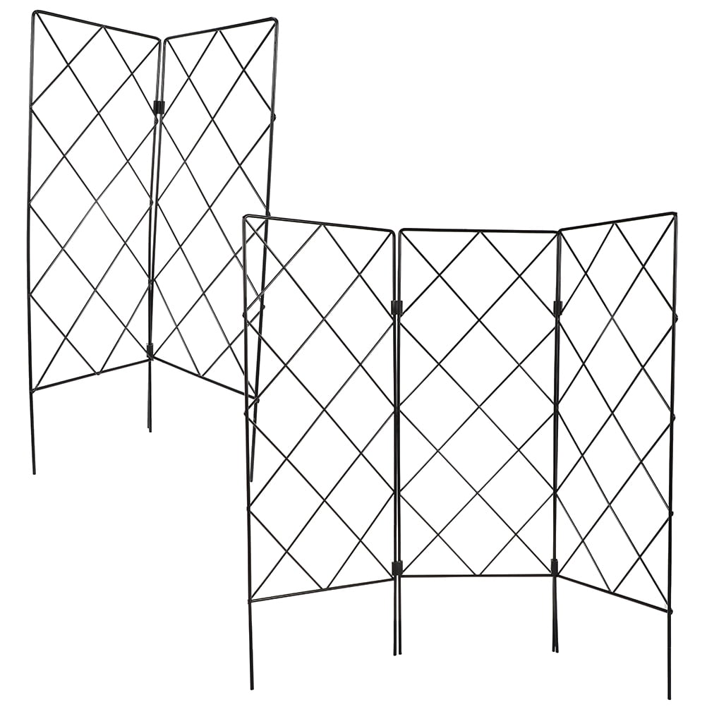 HOMEMAXS  5 Pcs Gardening Support Bracket Houseplant Trellis Plants Black
