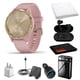 thumbnail image 1 of Garmin Vivomove 3S, Rosa Polvo/oro Claro + Accesorios (Paquete de Lujo), 1 of 1