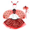 thumbnail image 2 of Disfraz de abeja amarilla de 4 piezas para Halloween, diadema con antenas de abeja para niñas, alas, varita mágica, vestido divertido, conjunto de accesorios de hada, 2 of 6