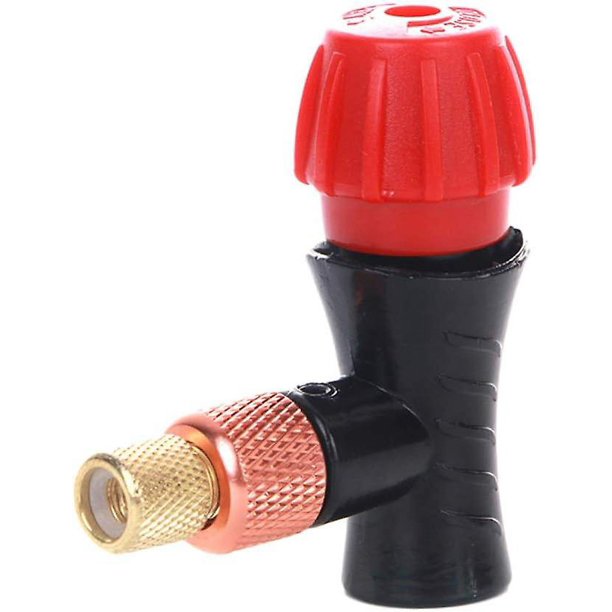 Bomba de neumáticos para bicicleta Rojo Verde cabezal inflador de Co2