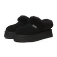 thumbnail image 4 of EVER AU Women Topknot Leather Slippers - Black, 4 of 11