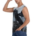 thumbnail image 3 of Fotbe Valley Gray Dragon Men's Camiseta sin Mangas Estampada para Hombres, Playera Casual para Gimnasio, Entrenamiento, Playa-Small, 3 of 7