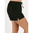 thumbnail image 3 of Calypsa Women's and Women's Plus Elasticized Waistband 2"- 3" Board Shorts with Drawstring, 3 of 11