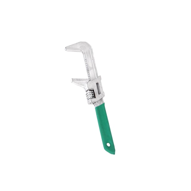 tamizeot Pipe Spanner F Type Wrench Adjustable Spanner Essential Tool For Maintenance And Repair Works Wide Opening Green 65x230mm