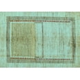 thumbnail image 1 of Ahgly Company Indoor Rectangle Oriental Light Blue Modern Area Rugs, 8' x 10', 1 of 4