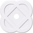thumbnail image 1 of Ekena Millwork CMP32CE-05000 32 Po OD x 5 Po ID Carré Charlotte Architecture Grade PVC Contemporain Médaillon de Plafond, 1 of 1