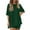 Army Green, variant on Timegard Summer Outfits for Women 2 Piece Side Split 1/2 Sleeve Oversized Top Shorts Comfy Lounge Sets