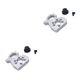 thumbnail image 1 of Soporte de montaje de motor de metal Tholdsy Suministros de piezas de control remoto Plata 2Conjunto, 1 of 6
