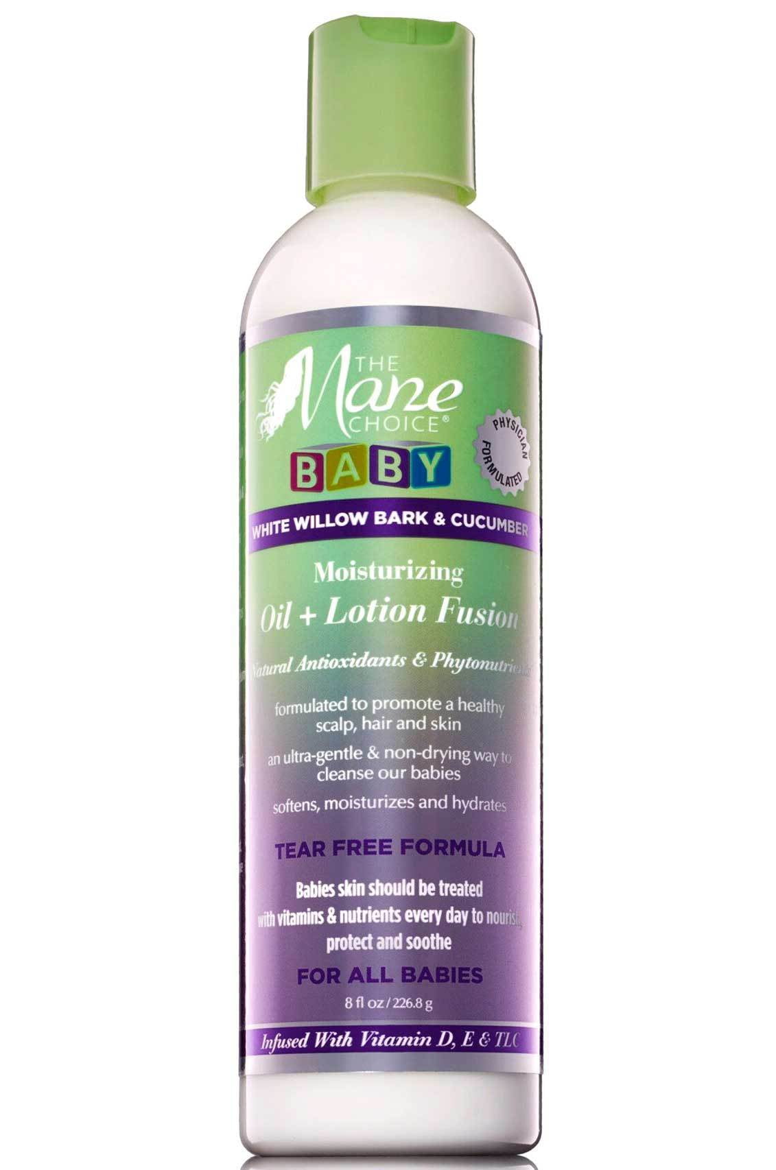 The Mane Choice White Willow Bark & Cucumber Baby Oil + Lotion Fusion