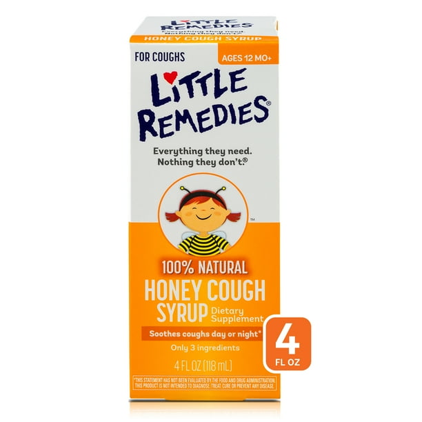 Little Remedies Honey Cough Syrup, 100 Natural, 12 Months+, 4 fl. Oz