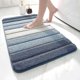 thumbnail image 1 of Non-Slip Bath Mat, Extra Soft Bathroom Rug, Machine Washable, Water Absorbent, 50 x 80 cm, Gray, 1 of 4