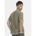 thumbnail image 3 of No Boundaries Drop Needle Stich Polo Sweater, Men's and Big Men's, 3 of 4
