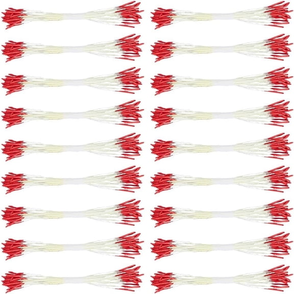 400~500Pcs Mini Flower Stamen Pistil 0.5mm Double Heads Artificial Floral Pollens Stamen Bouquet Making Accessories