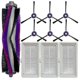 thumbnail image 1 of Juego de filtros de cepillo lateral principal de 10 piezas para Samsung Powerbot-e Vr05r5050wk, 1 of 5