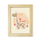 thumbnail image 1 of Anillo animal giraffe Cartoon Escritorio de madera Arte Pintura 6x8 pulgadas marco de foto foto, 1 of 4