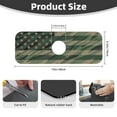 thumbnail image 2 of Sikiie Jungle Green Camo USA Flag Splash Guard for Sink Faucet-1 PC Super Absorbent Fast Drying Mat Sink Gadgets-Splash Guard for Kitchen, Sink Mat, 2 of 7