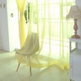 thumbnail image 1 of OULII 2Pcs Living Room Net Curtains Voile Golden Yellow Rectangular Privacy Natural Light Filtering 11.8x78.7in, 1 of 2