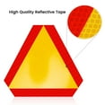 thumbnail image 5 of 3pcs Transportation Slow Moving Vehicle Safety Sign With Reflective Triangle Sign Vehicle Reflective, 5 of 5