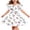 Gray, variant on Casual Floral Dresses Girls Kids Puff Sleeve Cross Back Summer Dress Round Neck Trendy Aline Swing Outfits Blue, 8 Years