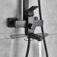 thumbnail image 2 of Zovajonia Shower Fixture Matte Black Exposed Shower Faucet Set Round 8"Rain Hand Shower Tub Mixer Tap, 2 of 10