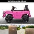 thumbnail image 5 of BTMWAY Pink 12V Toyota Tacoma Powered Ride-On Car with LED Lights, 5 of 12