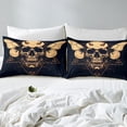 thumbnail image 3 of Sugar Skull Twin Fitted Sheet for Teens Boys Girls,Geometric Triangle Sheets(No Top Sheet), 3 of 5