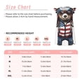thumbnail image 3 of Balery Patriotic Boxing Bear Art Camisón de princesa para niñas, pijama de algodón con mangas abullonadas, suave y bonito.-Medium, 3 of 6