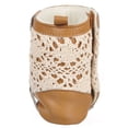 thumbnail image 4 of Luvable Friends Baby Girl Crib Shoes, Tan Lace, 12-18 Months, 4 of 6