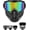 Colorful, variant on Detachable Full Face Goggle Mask,Suitable for Mowing, Welding and Cycling, Anti-Fog Windproof Impact Resistant Face Protection Shield