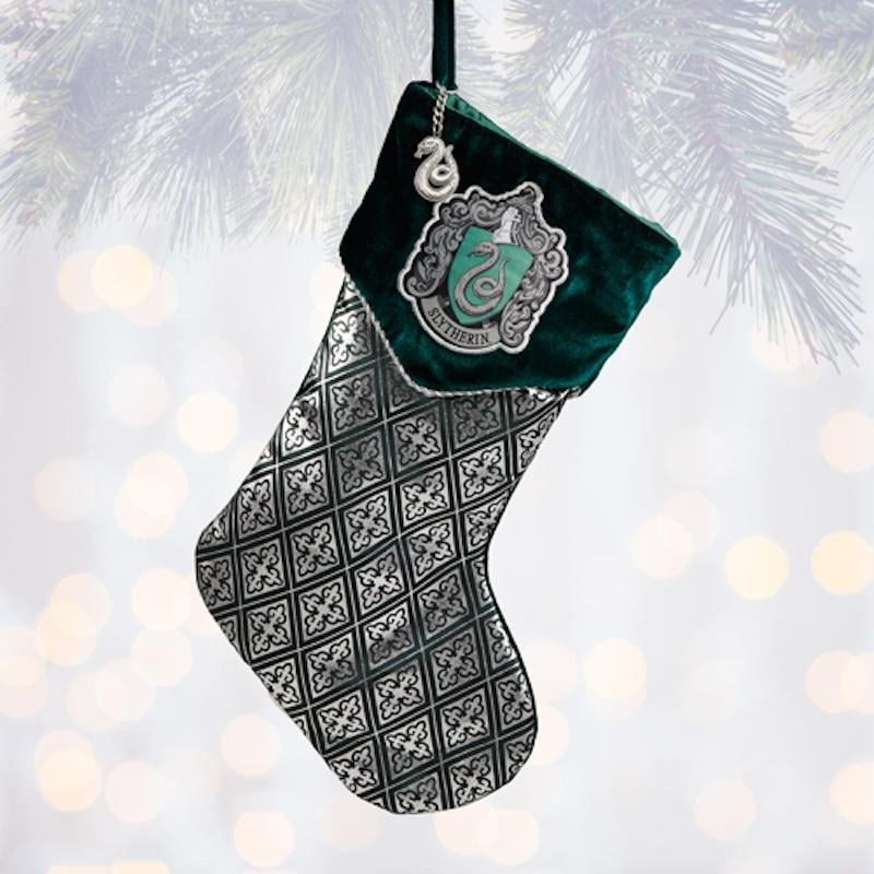 Universal Studios Harry Potter Slytherin Christmas Stocking New with