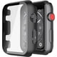 thumbnail image 1 of Misxi Paquete de 2 estuches rígidos para PC con protector de pantalla de vidrio templado compatible con Apple Watch Series 6 SE Series 5 Series 4 44 mm, negro, 1 of 4